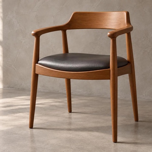 Mid century dining chair with arms